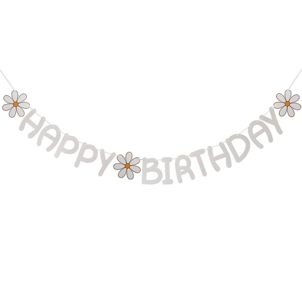AIBIIN Sfondo fotografico con margherite bianche e fiori Groovy Daisy Flowers sfondo per feste di compleanno per bambini baby shower ritratto decorazione oggetti di scena 2,1 x 1,5 m