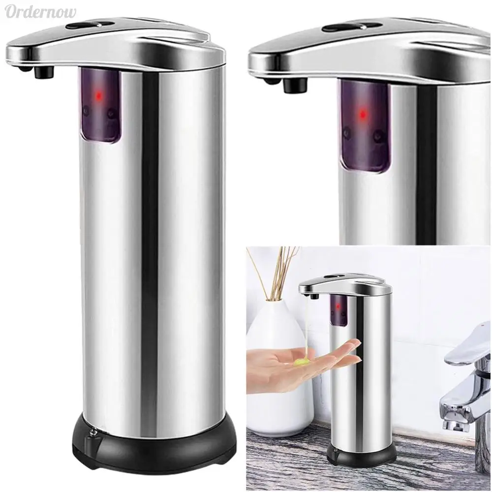 Automatic Soap Dispenser Touchless Dish Soap Dispenser Stainless Steel Hands Free Auto for Kitchen Bathroom soap dispenser soap pump
