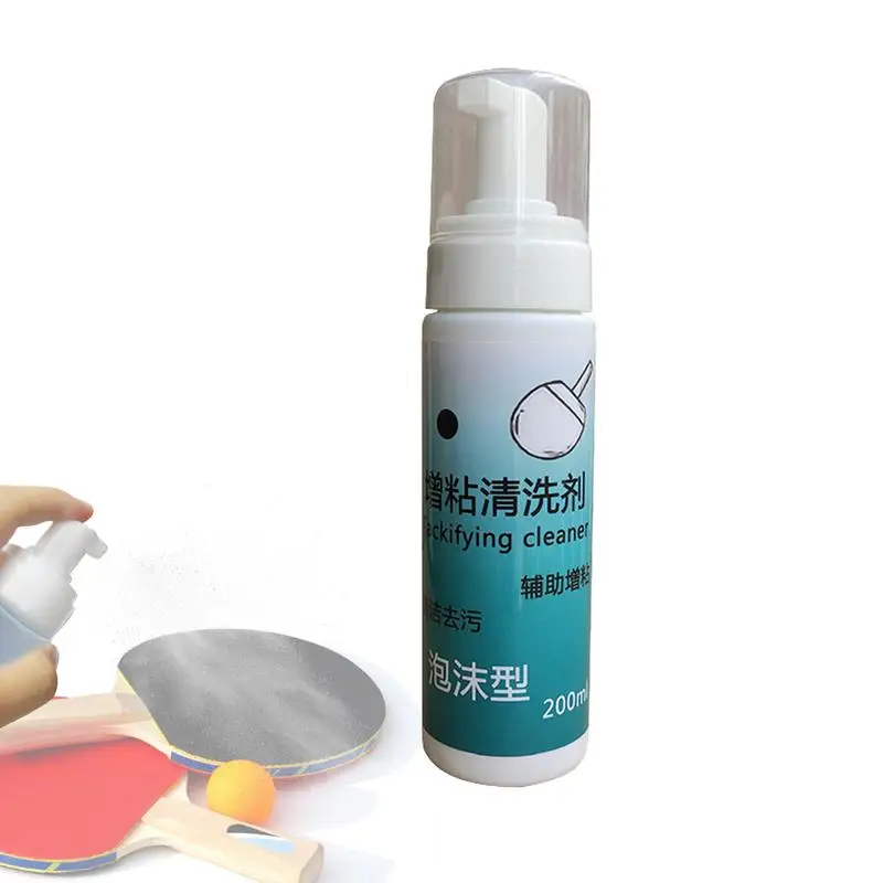 

Table Tennis Cleaner Ping-Pong Paddle Rubber Cleaning Accessories 200ml Foam Detergent Agent For Table Tennis Racket