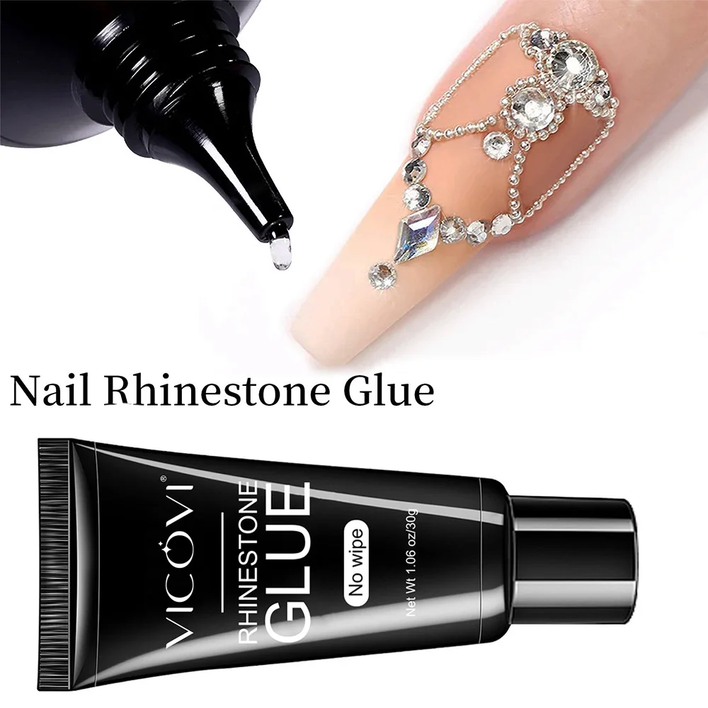 Strong Adhesive Nail Glue For Press On False Nail Tips Acrylic Fake Nails Long-lasting Transparent Nail Rhinestone Glue 5