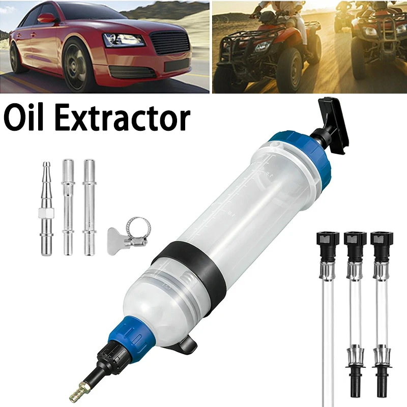 Car Oil Fluid Extractor Brake Fluid Syringe Pump Oil Change Syringe Pump Manual Suction Vacuum Fuel Transfer Hand Dispenser