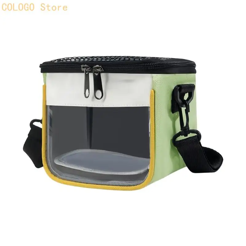 Borsa da viaggio portatile per piccoli animali con trasporto a spalla, borsa da viaggio per trasporto routine, viaggi nelle - immagine 3