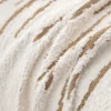 Fluffy Lines Stripes Jacquard Sofa Towel with Tassels, Double-side, for Living Room Camping Picnic Large Blanket Leisure Relax 2