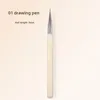 New Nail Line Brush Set Acrylic Six Packs of Slender Nails Painting Pen Painting Flower Pen Brush Nail Art Pen for Nail Design 6
