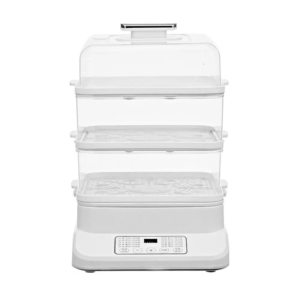 Household electric steamer three-layer multifunctional large capacity household electric steamer
