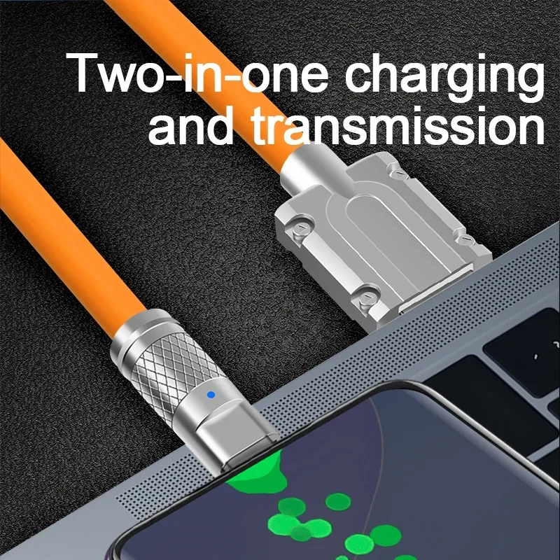 3PCS 120W Super Fast Charging Liquid Silicone USB C Cable Quick Charge Type C Phone Data Wire for Xiaomi Huawei Samsung