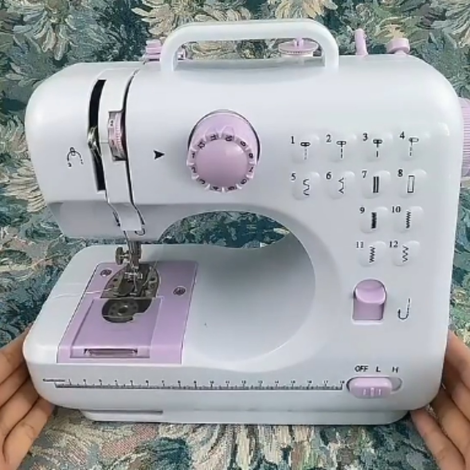 2025 Home Sewing Machine with Night Light, 2 Speeds, Reversible Stitching, Auto Lock Edge, Snap Eye, Ideal for Crafters