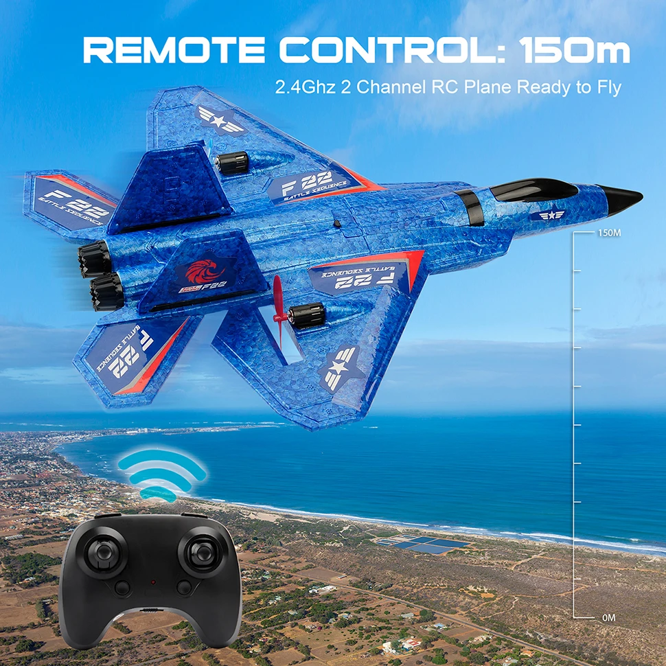 SU-35 Fighter RC Plane - 2.4G 4CH Remote Control Airplane With 6-Axis Gyro For Beginners