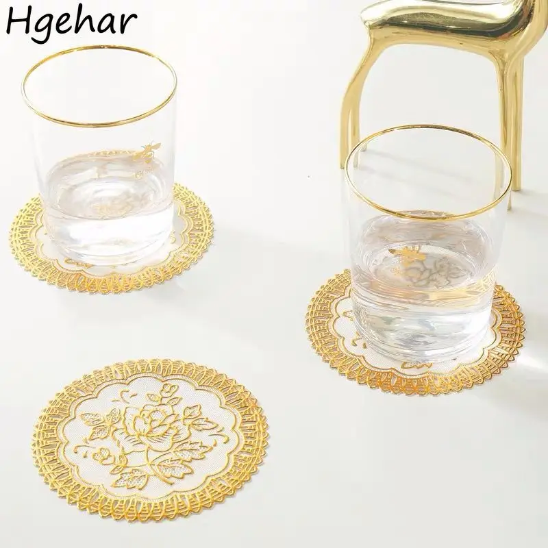 2pcs Tea Mat Vintage Floral Traditional Design Elegant Decoration Popular Daily Teaware Chinese Style Home Anti-heat Kitchen New |