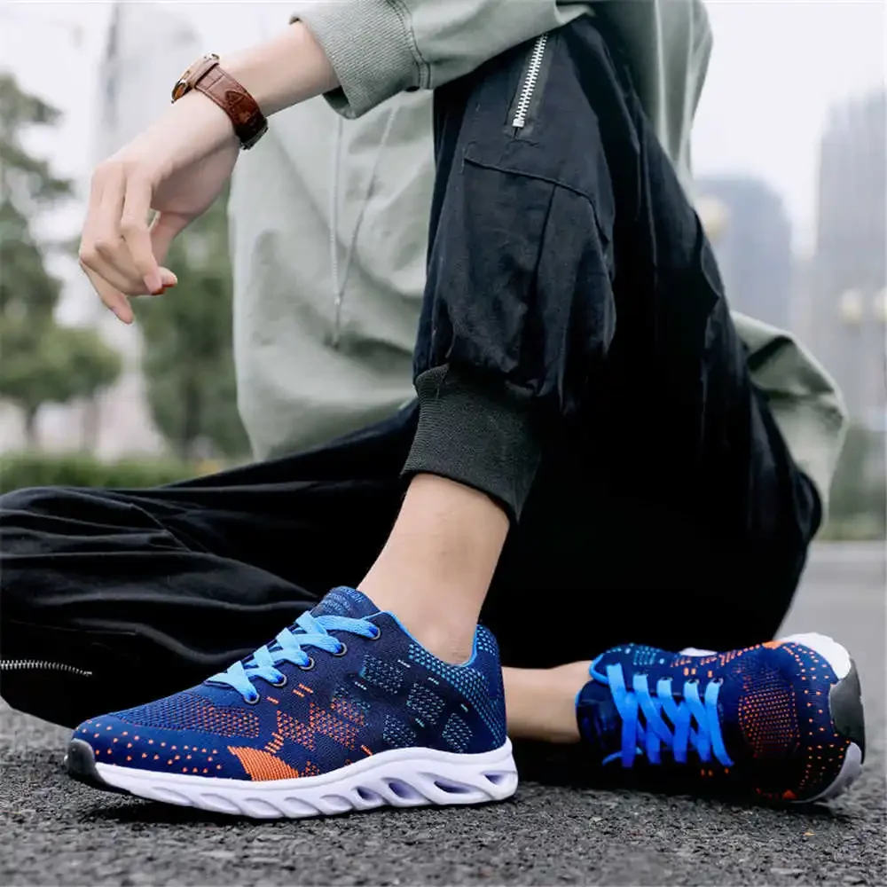 

Plus Size Dark Blue Colored Sneakers Shoes High Quality White Men's Tennis Sport Factory Basctt Life Tenys Obuv College