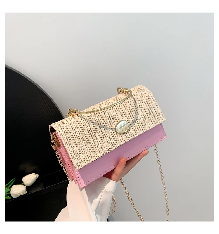 Fashion Pu Hasp Ladies Top-Handle Bags Braid Design 2024 New Brand Shoulder Bags for Women Free Shipping Bolsas Femininas