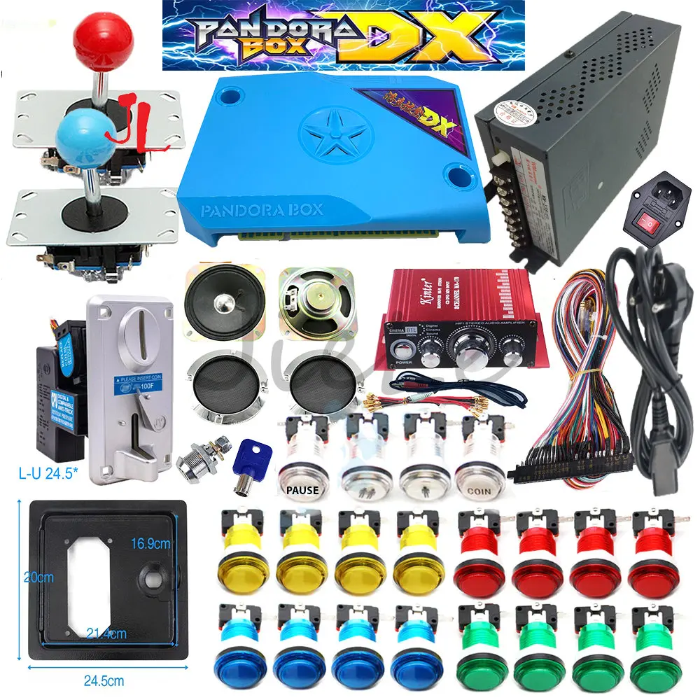 Fai Da Te Arcade Machine Cabinet Bundle Kit Originale Pandora Box Dx 3000 In 1 Jamma Console Di Gioco Led Pulsante Copia Sanwa Joystick