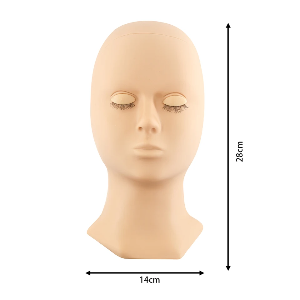 Mannequin head for makeup practice mannequin head for eyelash Mannequin  Training Head Closed Practice Model Massage Head Dummy - AliExpress