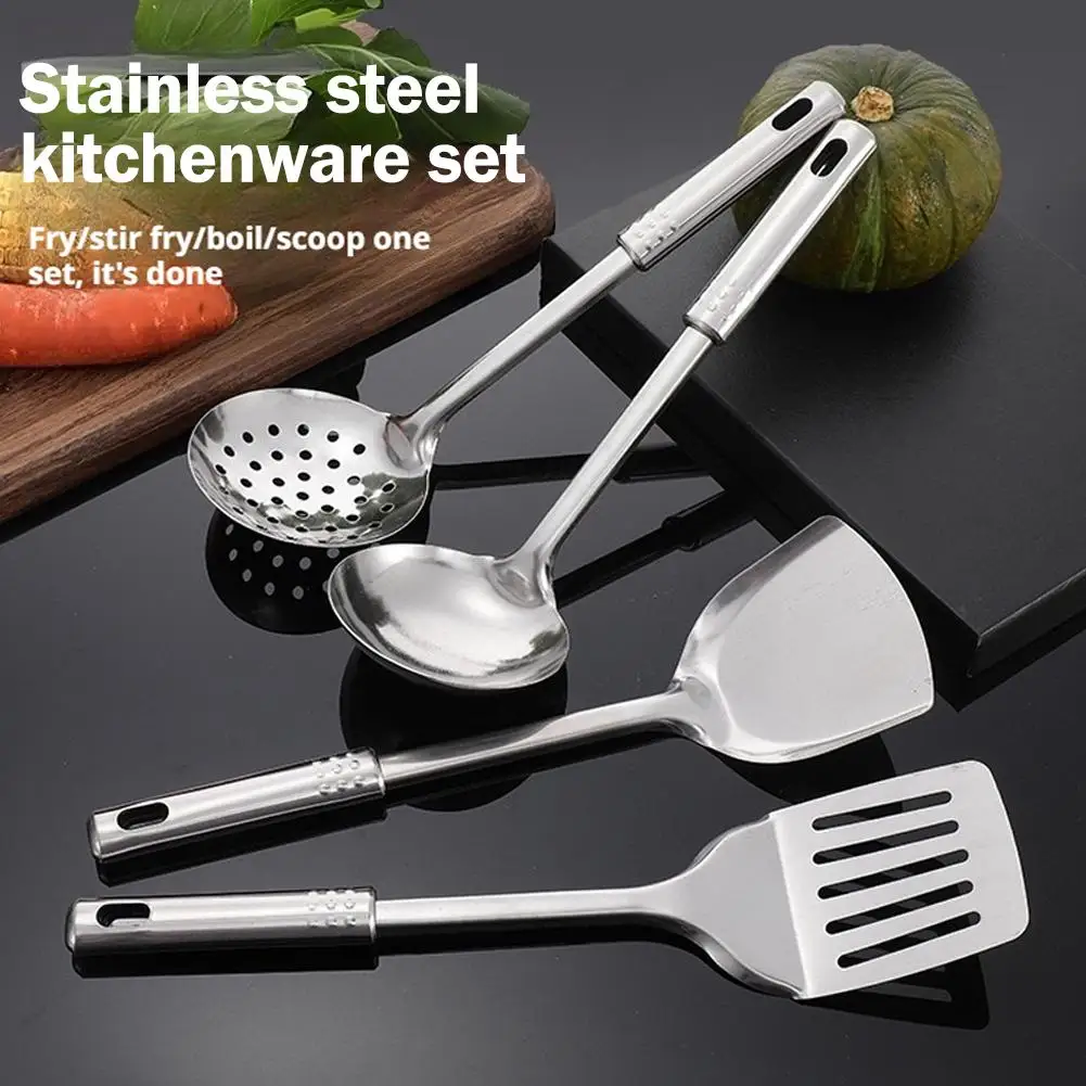 Premium Stainless Steel Kitchen Utensil Set - 5 Piece Cooking Tool Collection