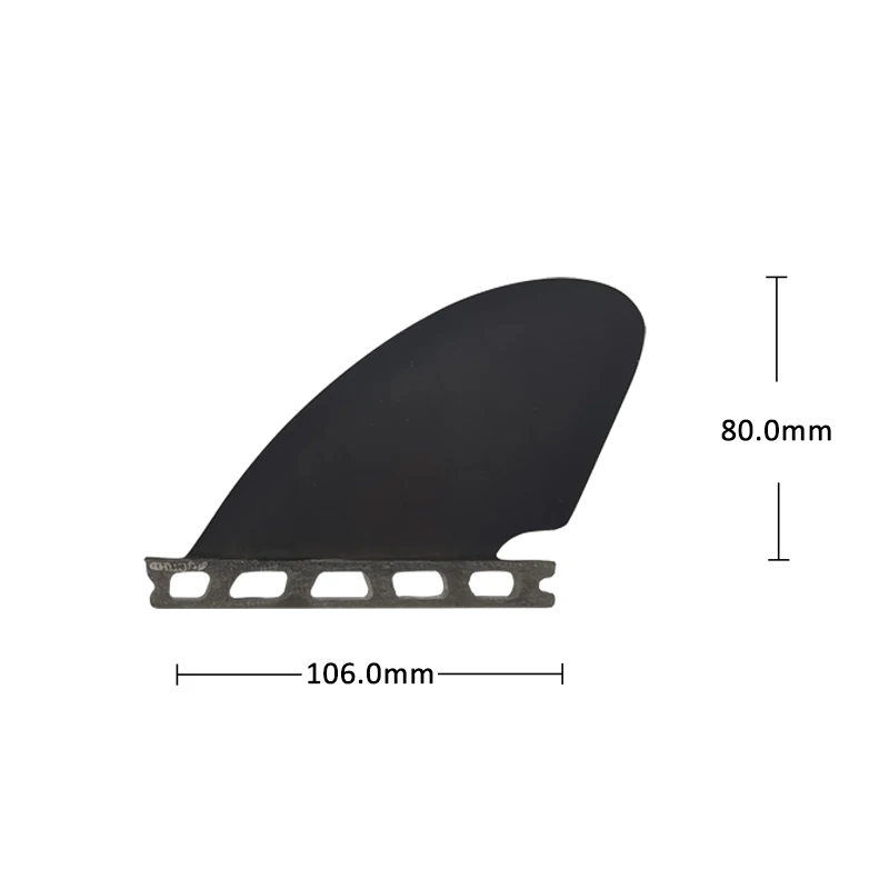UPSURF-Surfboard Fins Set, Big Honeycomb Fins, Twin Rear Fin, Twin Side Fins, Single Tabs, 4 Surf Quad Set