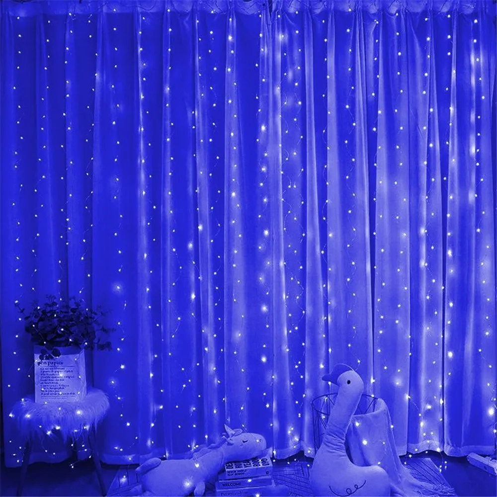 thumbnail image 1 of New Year 2025 Christmas Decoration for Home USB Curtain LED Lights Fairy Light Christmas Tree Decor Bedroom Room Decor, 1 of 5