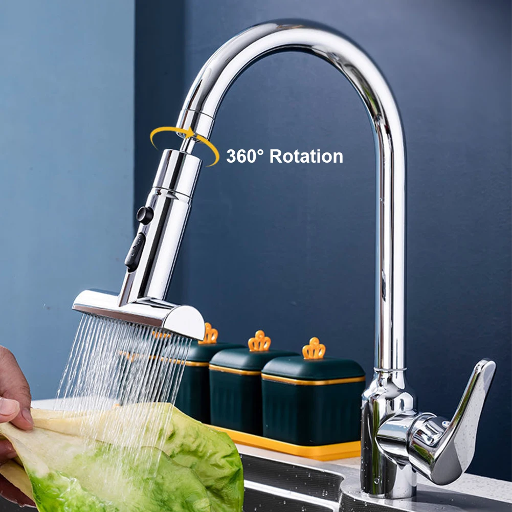 

360° Rotatable Extension Faucet Sprayer Head Water Tap Nozzle Splash Filter Faucet Aerator Bathroom Tap Extend Adapter