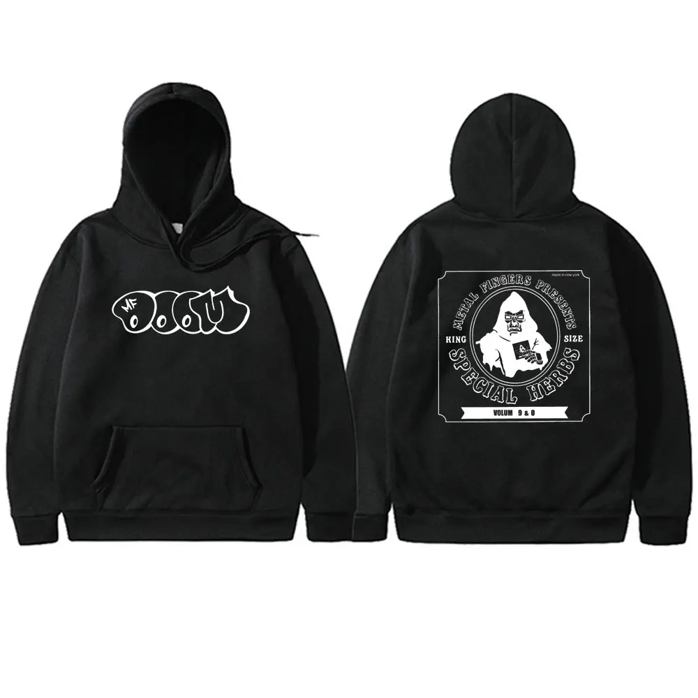 Rapper Mf Doom Metal Fingers Presents King Size Special Herbs Print Hoodie Male Oversized Pullover Men's Hip Hop Vintage Hoodies
