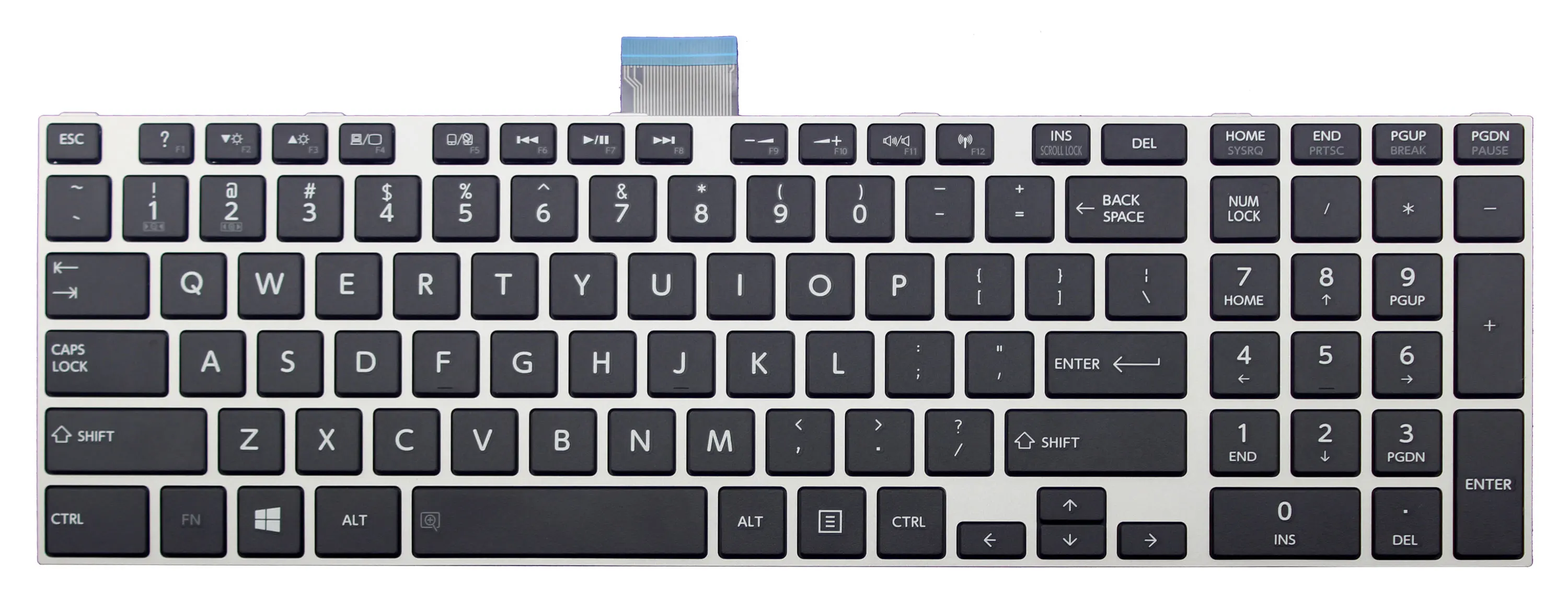 Новая Черная английская клавиатура с английской раскладкой для Toshiba | Компьютеры