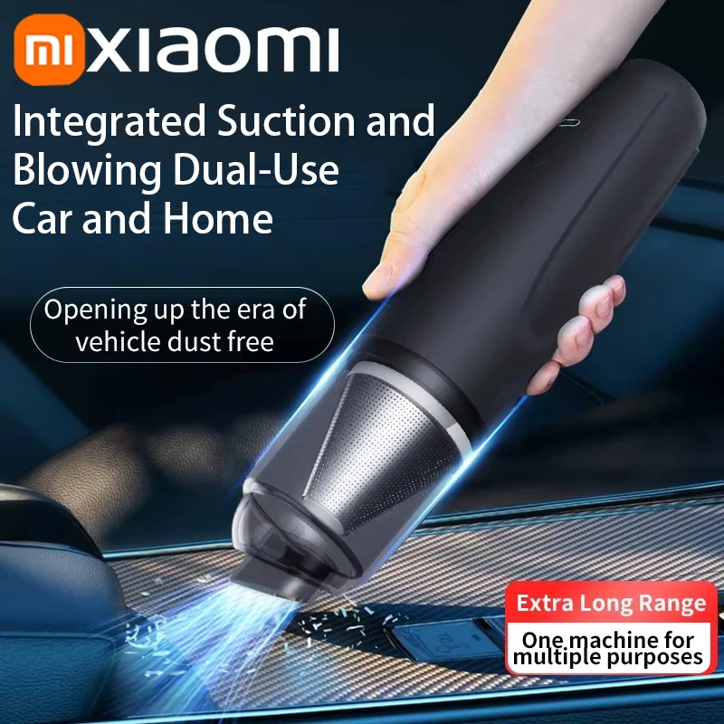 Xiaomi Car Vacuum Cleaner Metal Filter Charging High Power Wireless Portable High Suction Dust Mini Car-use Vacuum Cleaner