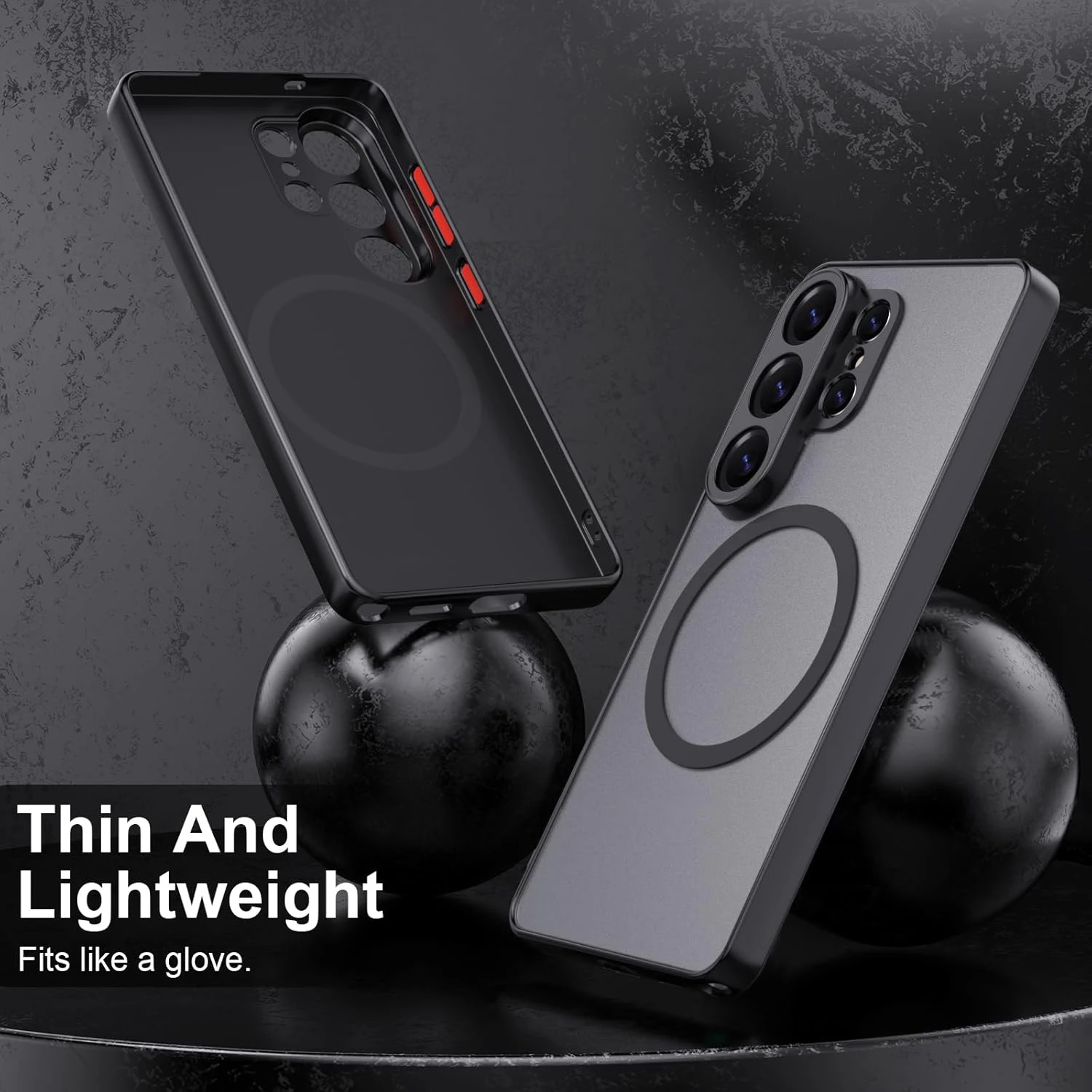 Matte Magnetic Shockproof Heavy Duty Phone Case with Enhanced Protection