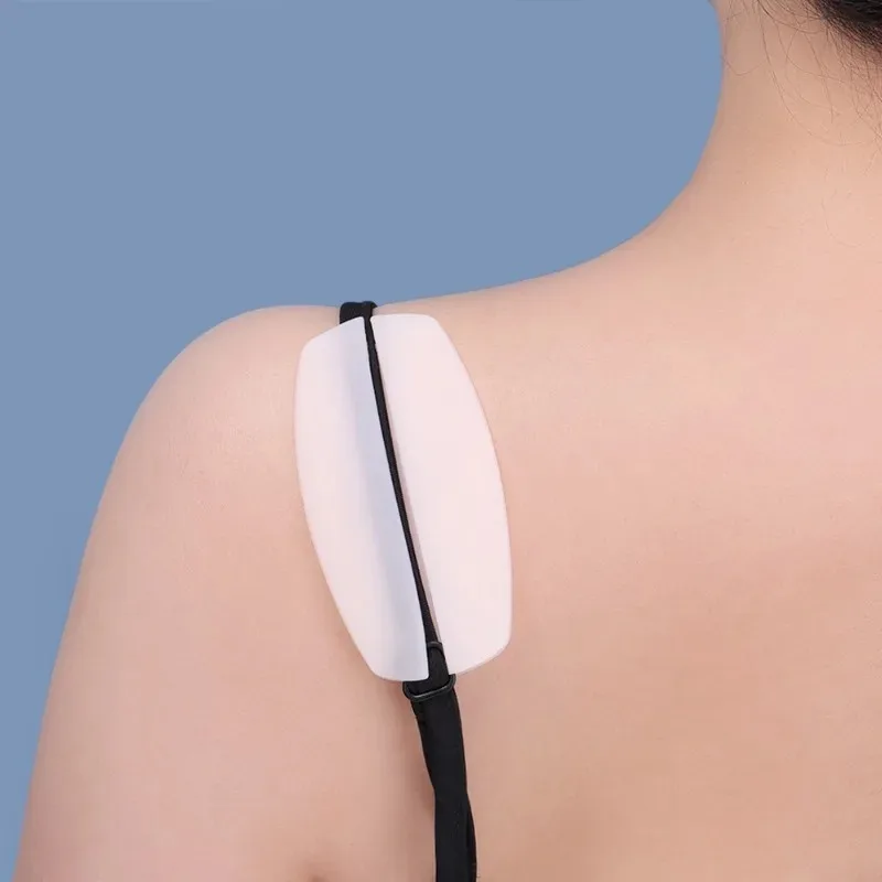 Underwear Shoulder Strap Anti Slip Pads Silicone Invisible Cushions Fixed Reusable Shoulder-supplies Monolithic Perforated Mat