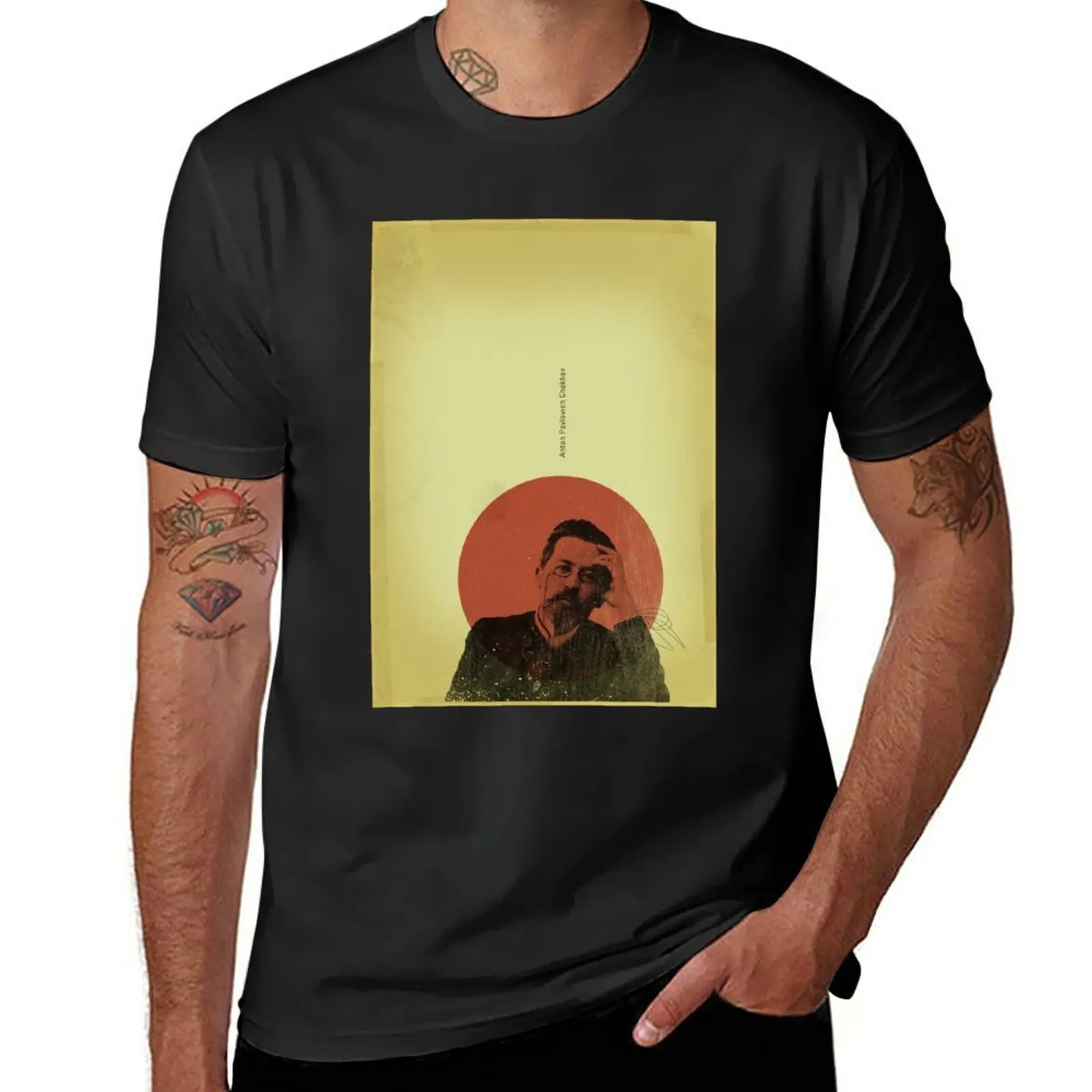 

Chekhov T-Shirt new edition customizeds Short sleeve tee shirts graphic tees fitted t shirts for men