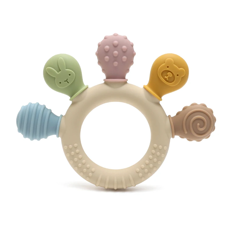 Silicone Baby Teething Ring 1