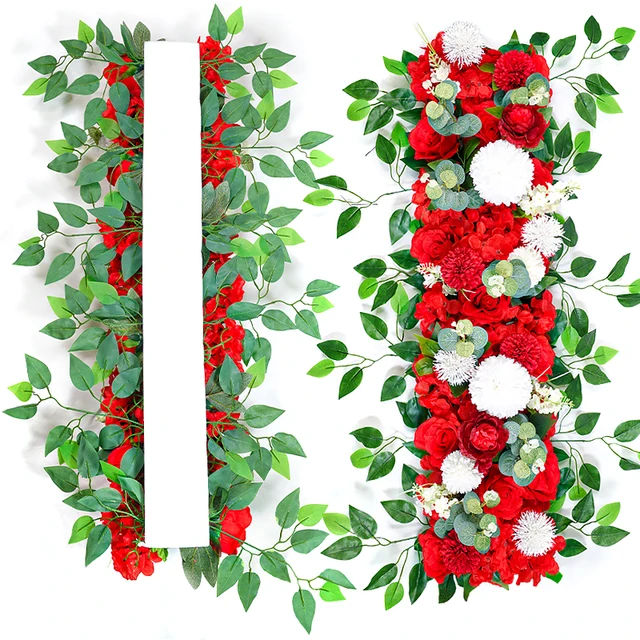 Rose Artificielle Blanche de Luxe, 100cm, Fleurs de Centre de Table de Mariage, Toile de Fond, Arches Murales, Décor Floral de Scène de ix 5