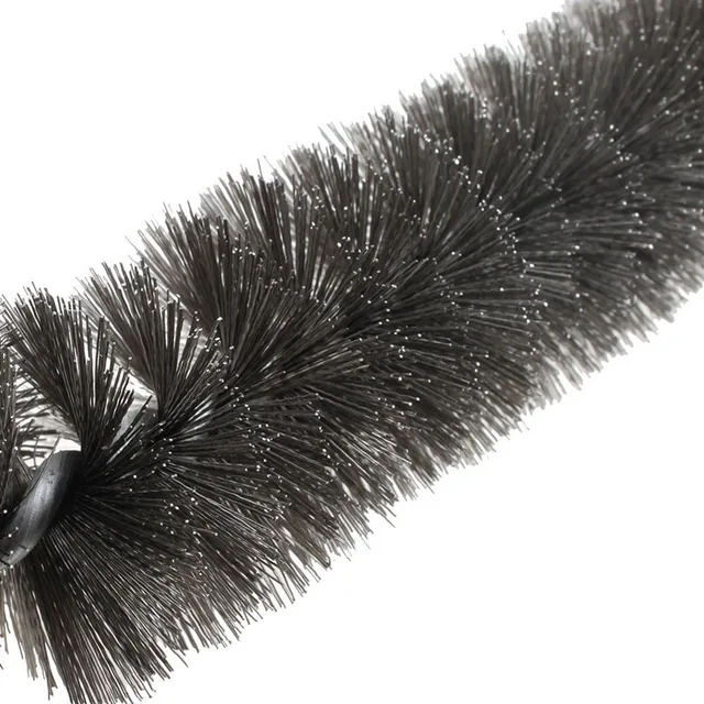 12 Hüvelykes Bbq Huzalrács Kefe Háromszög Alakú Rozsdamentes Acél Gyakorlati Tisztítószerszám - Image 6