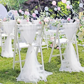 Gaze de gaze 500cm x 48cm, 1 pièce, aménagement de mariage, décoration d'arc, fête de jardin, escaliers, chaise, décoration arrière, organza 1
