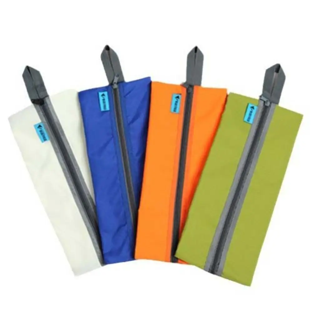 Waterproof Camping Storage Bags Shoe Storage Oxford Nylon Outdoor Sundries Bag Ultralight Zipper Close Hiking Organizing Case