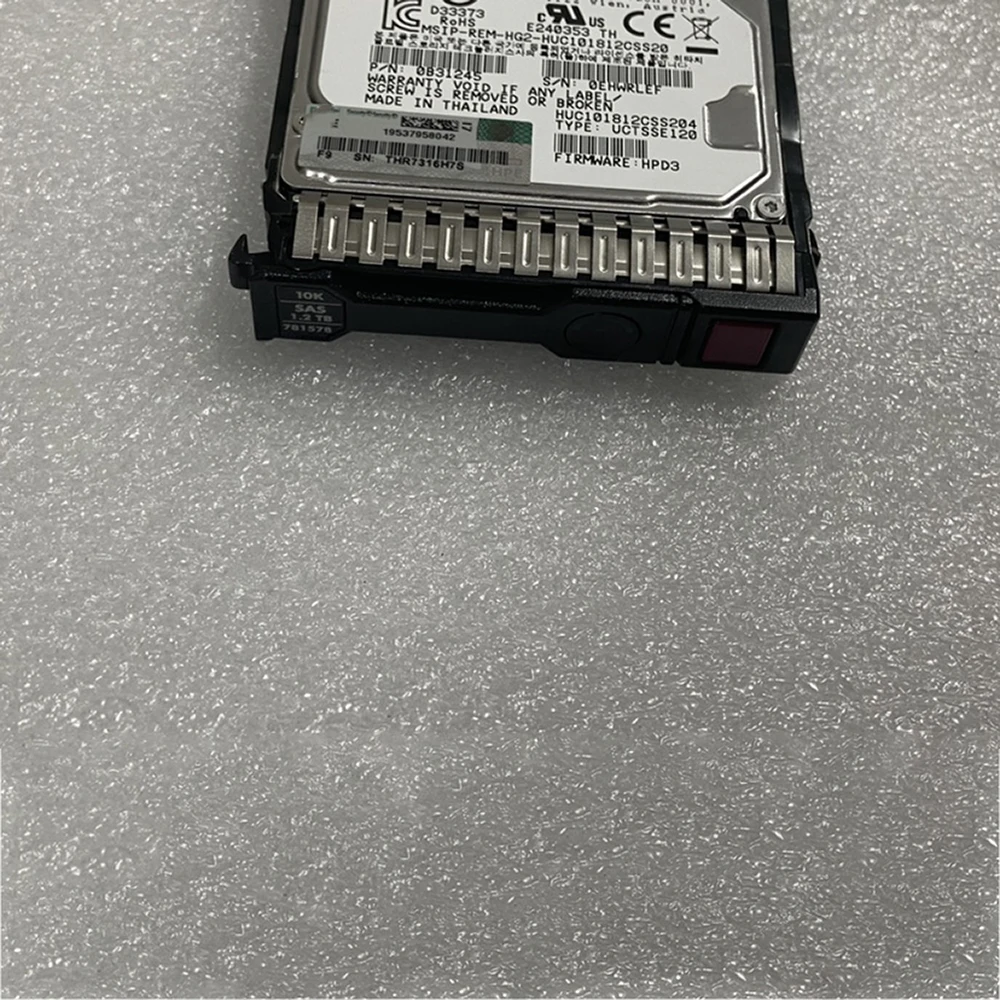 HP Gen8 G9 EG1200JEHMC 781578-001 781518-B21 1.2T 10K SAS 2.5 ϵ ũ, 1.2TB