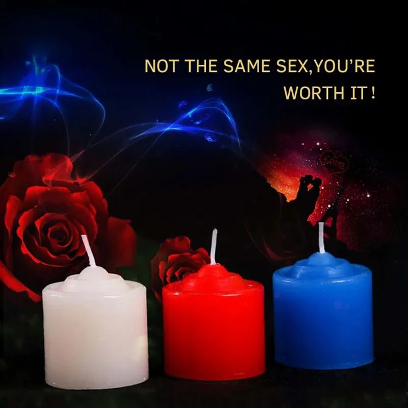 Sex Candles BDSM Sex Toys Sexy Low Temperature Drip Candle BDSM Sex Toy For Adult Relaxation Couple Flirting Passion Dripping Wax Game Training Slave