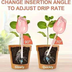 Elegant Tulip Self - Watering Globes for Indoor and Outdoor Plants (2pcs)