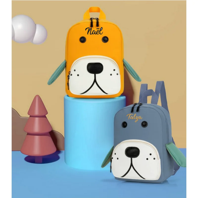 

Personalised Name/Initials Unisex Mini Dog Nursery School Backpack Rucksack Bag Children | Infant | Kids | Toddler Backpack