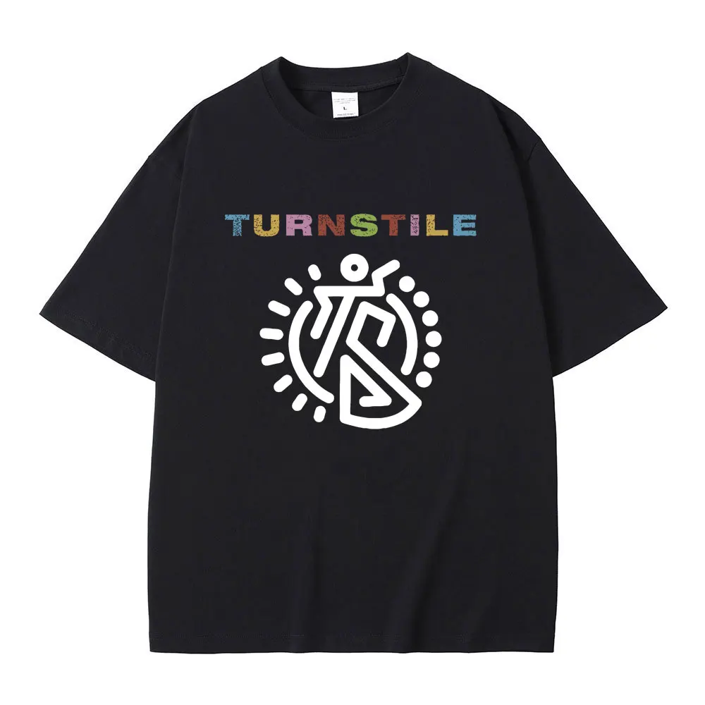 

Singer Turnstile Graphic Print T-shirt Men Women Fashion Hip Hop Oversized Tshirt Men's Casual Cotton T Shirts Unisex Streetwear