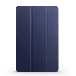 Premium PU Leather Magnetic Flip Stand Tablet Cover with Soft TPU Back for Xiaomi Pad 7Pro 11.2 (Dark Blue)