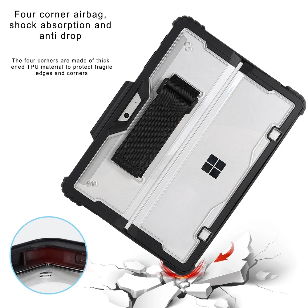 Silicone Acrylic Protective Case with Magnetic Pen Slot