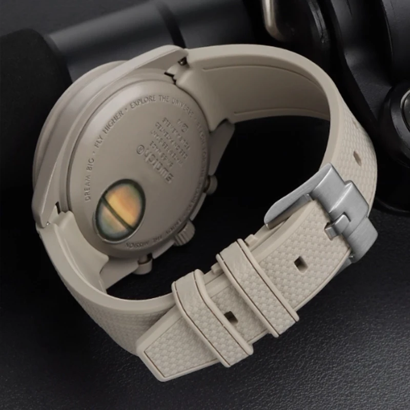 Waterproof Sport Silicone Rubber Watch Band with 20mm Curved Ends