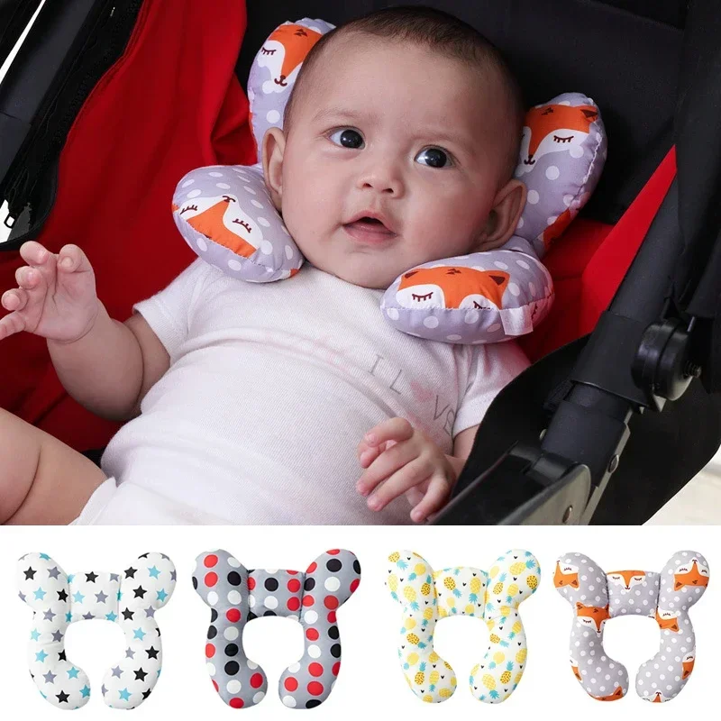 Neues Cartoon Kinder U-f&ouml;rmiges , Baumwolle weiches Baby kissen, Reise auto Kinder kissen, multifunktion ales Kinderwagen