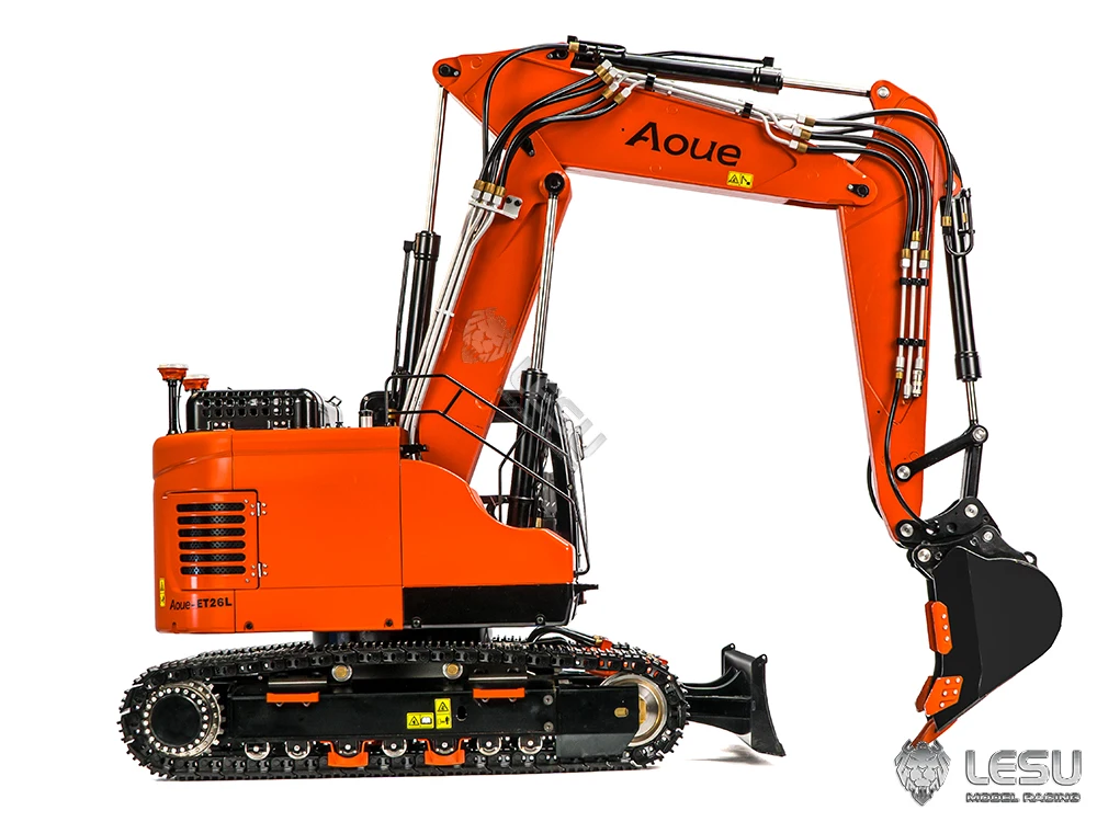 S4f5eb5f406da4913a16240307de5b212z Model ciężkiej maszyny LESU1/14 Aoue-ET26L trójramienny mały krótki pas ogonowy łopata przednia koparka gąsienicowa RC