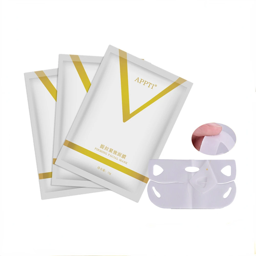 Reusable Silicone Face Lift Mask Soft Gel Anti Wrinkle Tape Skin Whiten Bandage Slimming Belt V Shape Patch Reduce Double Chin