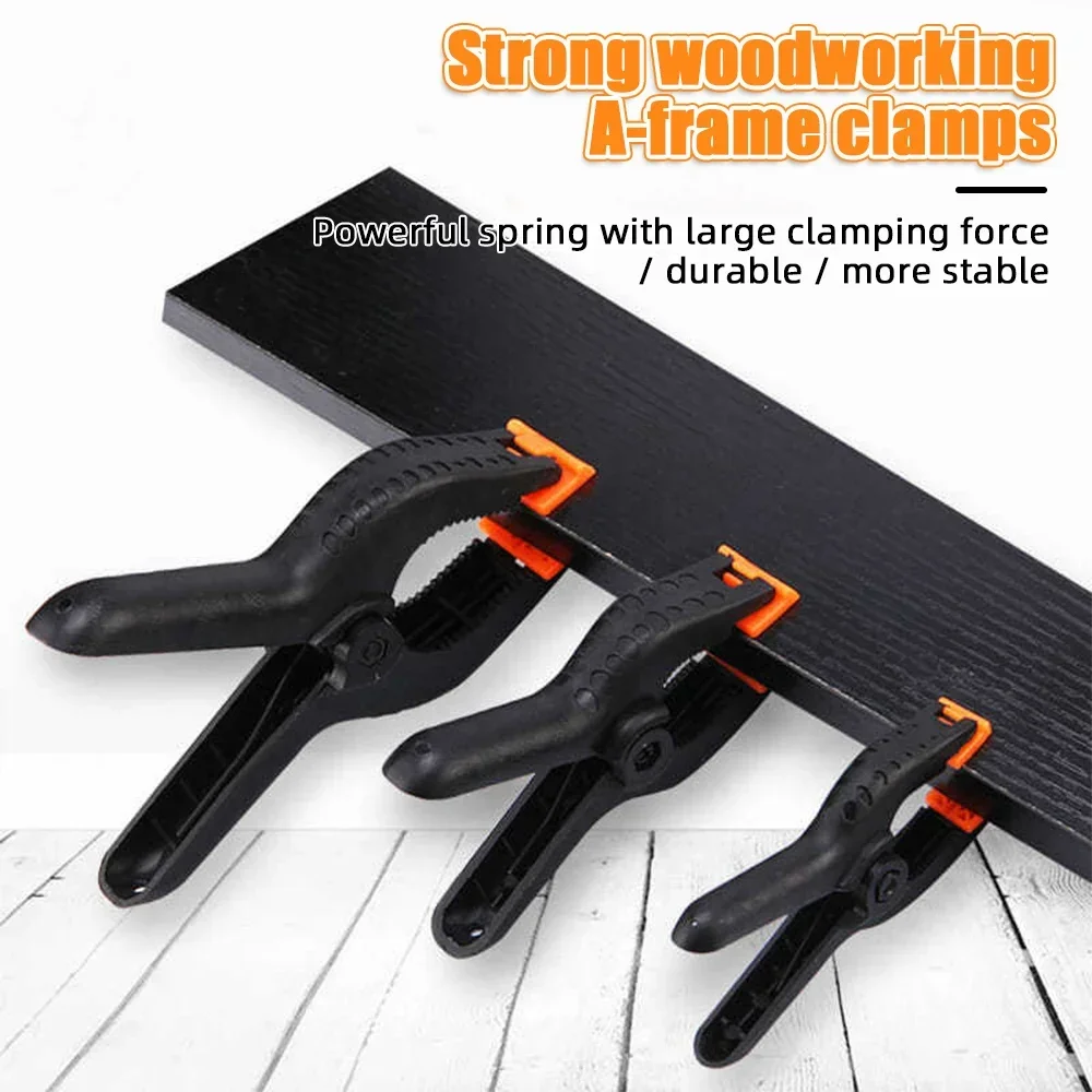 5/10/15pcs 2/3inch Universal Plastic Adjustable Woodworking Clamps Wood  Working Tools Spring Clip Carpentry Outillage Menuiserie - AliExpress