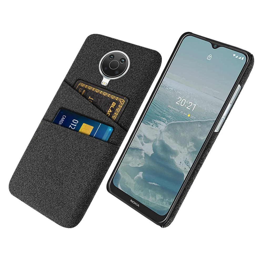 Premium Fabric Dual Card Holder Case