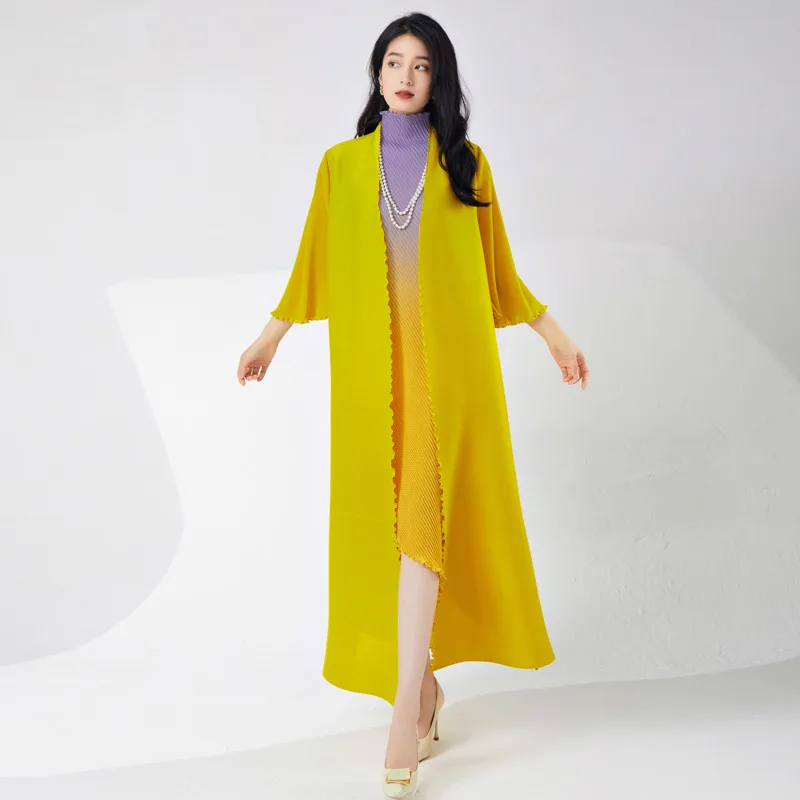 여성용 무슬림 매칭 세트, 레트로 플로럴 프린트, 롱 스타일 셔츠 및 와이드 레그 팬츠 세트, 패션 무슬림 여성 세트, 두바이 운동복 10 COZOK 용수철 여성용 플리츠 세트, 무슬림 로브 그라데이션 원피스, 우아하고 우아한 투피스 세트, WT5209, 2024 신상 패션