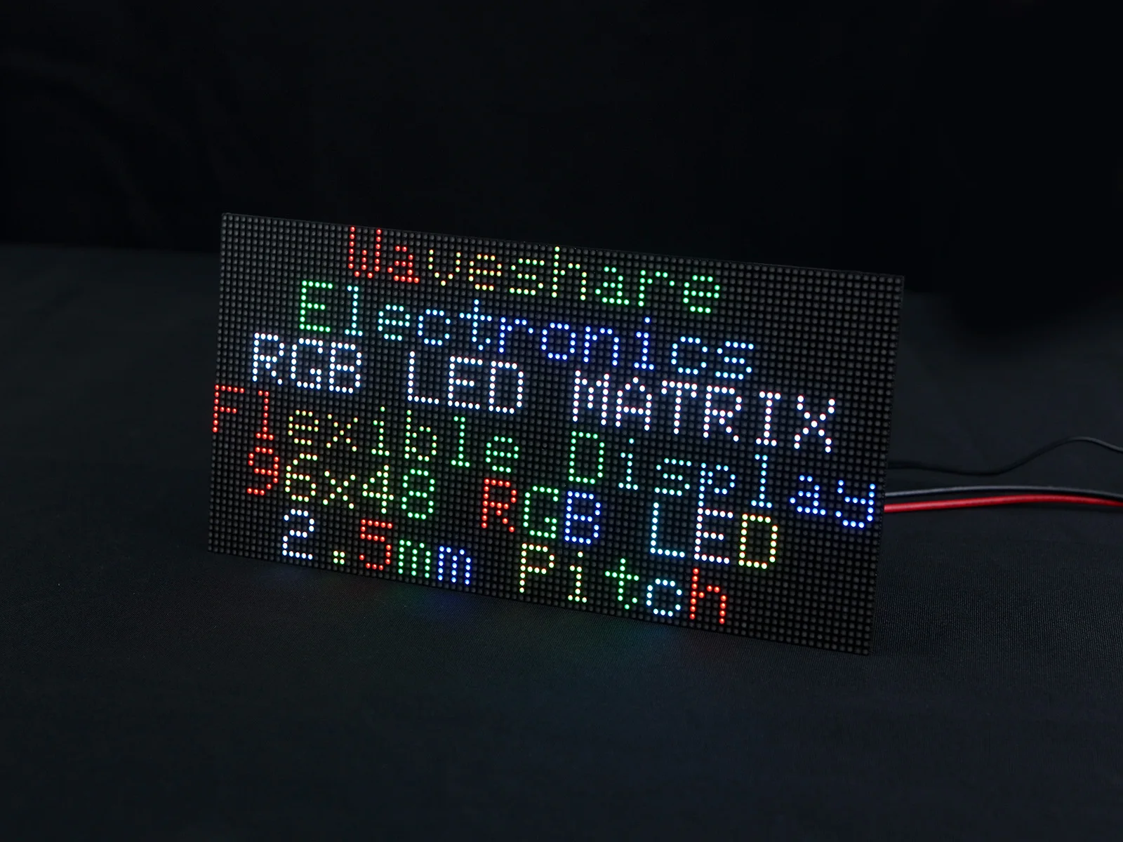 Flexível Rgb Full-color Led Matrix Painel Brilho Ajustável Pcb Dobrável 96x48 Pixels 25 Milímetros Pitch - Imagem 4