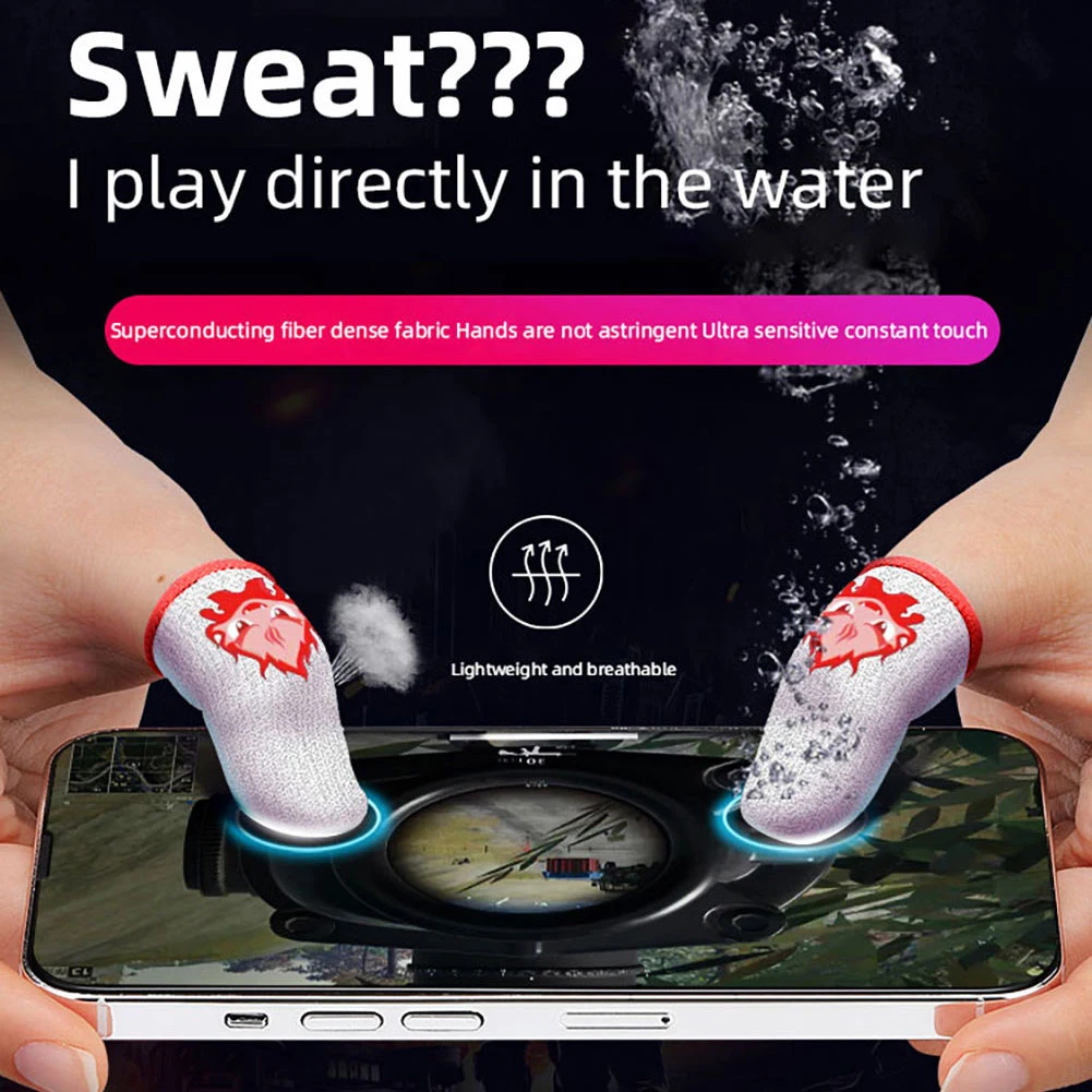 Manchons De Doigt Pour Jeu Mobile PUBG - Anti-Transpiration, Antidérapant - Pour Pouce Et Index - Ultra-Minces