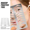 Eyebrow Template Practice Tool Shaping Mold Lip Stencil Stainless Steel Draw Board Metal Shape 3
