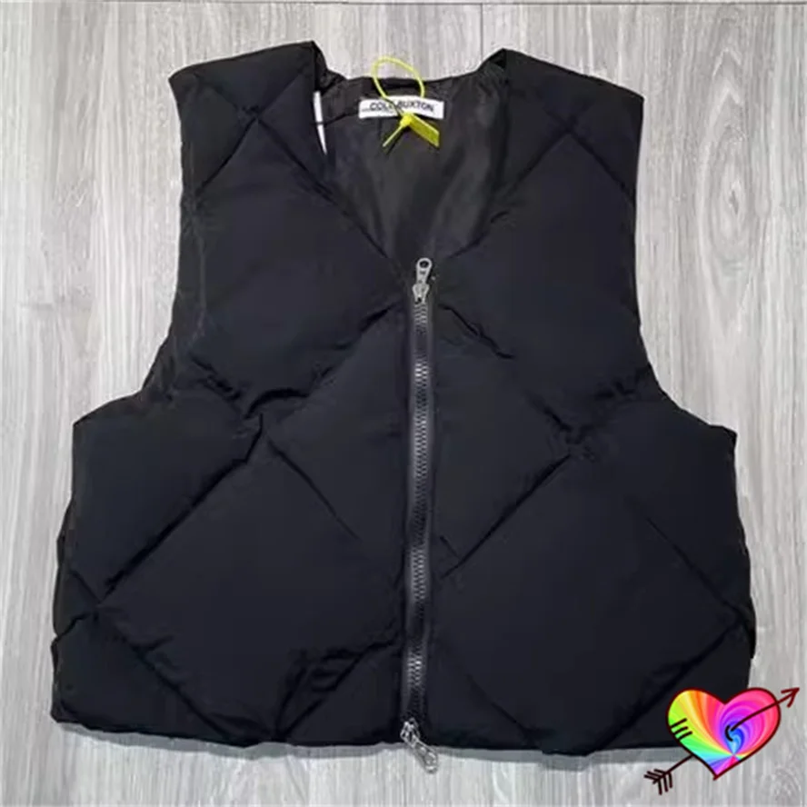 

Black Cole Buxton Layering Vest Men Women Loose Cole Buxton DOWN Vest Oversized Arm Holes Coats High Quality CB Quilted Jacket